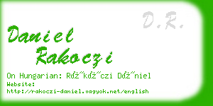 daniel rakoczi business card